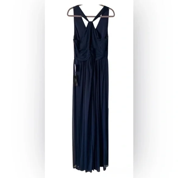 Alfred Sung | Wrap Twist Maxi Dress. Bridal. Formal. Ruched waist. Size 18L. NWT - Picture 4 of 9
